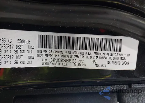 2015 Jeep Cherokee Latitude from USA, damaged, VIN 1C4PJMCBXFW588169